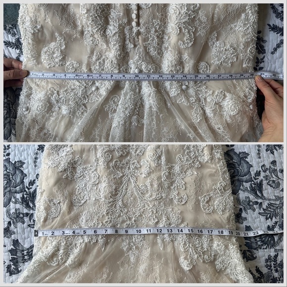 Casablanca fit and flare, sweetheart neckline, wedding dress (style 2215) - Picture 10 of 16